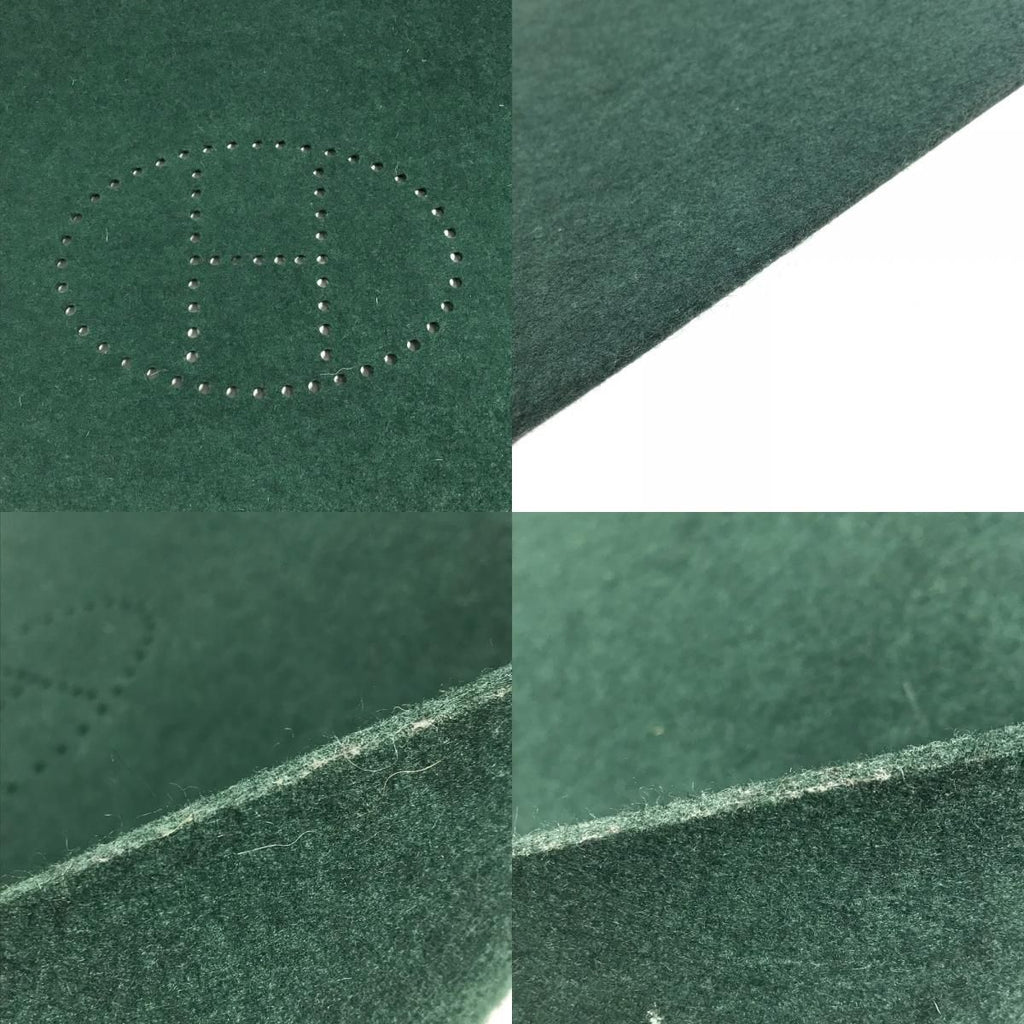 Hermes Mat Extra Large Felt Green Shoulder — view 8