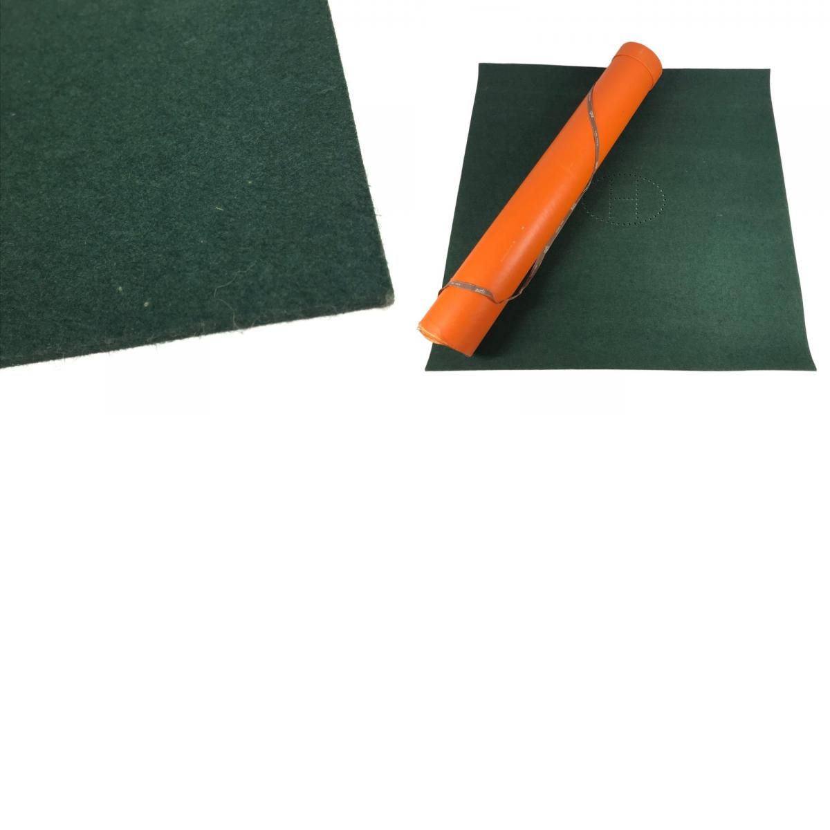 Hermes Mat Extra Large Felt Green Shoulder — view 9