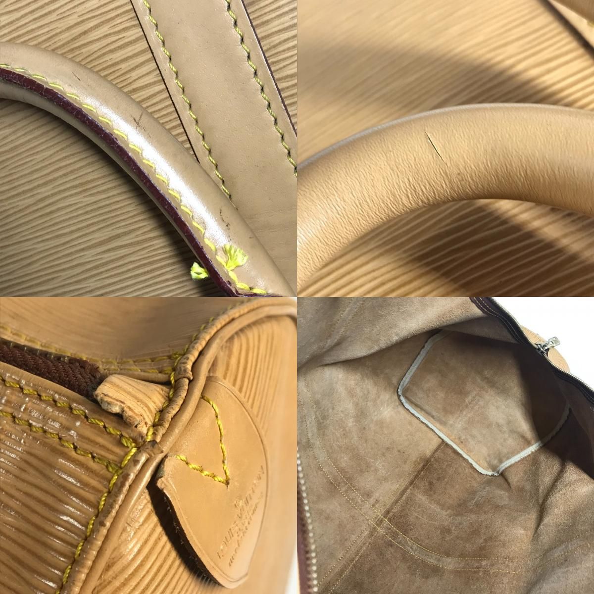 Louis Vuitton Boston Bag Keepall 60 Epi Leather Winnipegbeige Beige — view 8