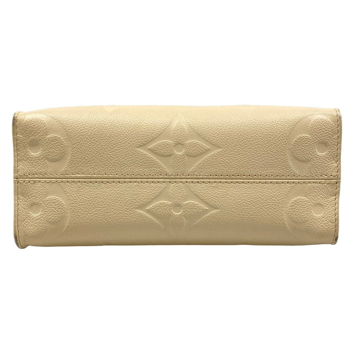 Louis Vuitton Tote Monogram Empreinte On The Go PM Cream Leather Cowhide — view 5