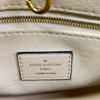 Louis Vuitton Tote Monogram Empreinte On The Go PM Cream Leather Cowhide — view 9