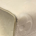 Louis Vuitton Tote Monogram Empreinte On The Go PM Cream Leather Cowhide — view 6