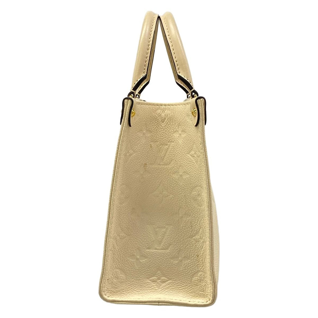 Louis Vuitton Tote Monogram Empreinte On The Go PM Cream Leather Cowhide — view 4