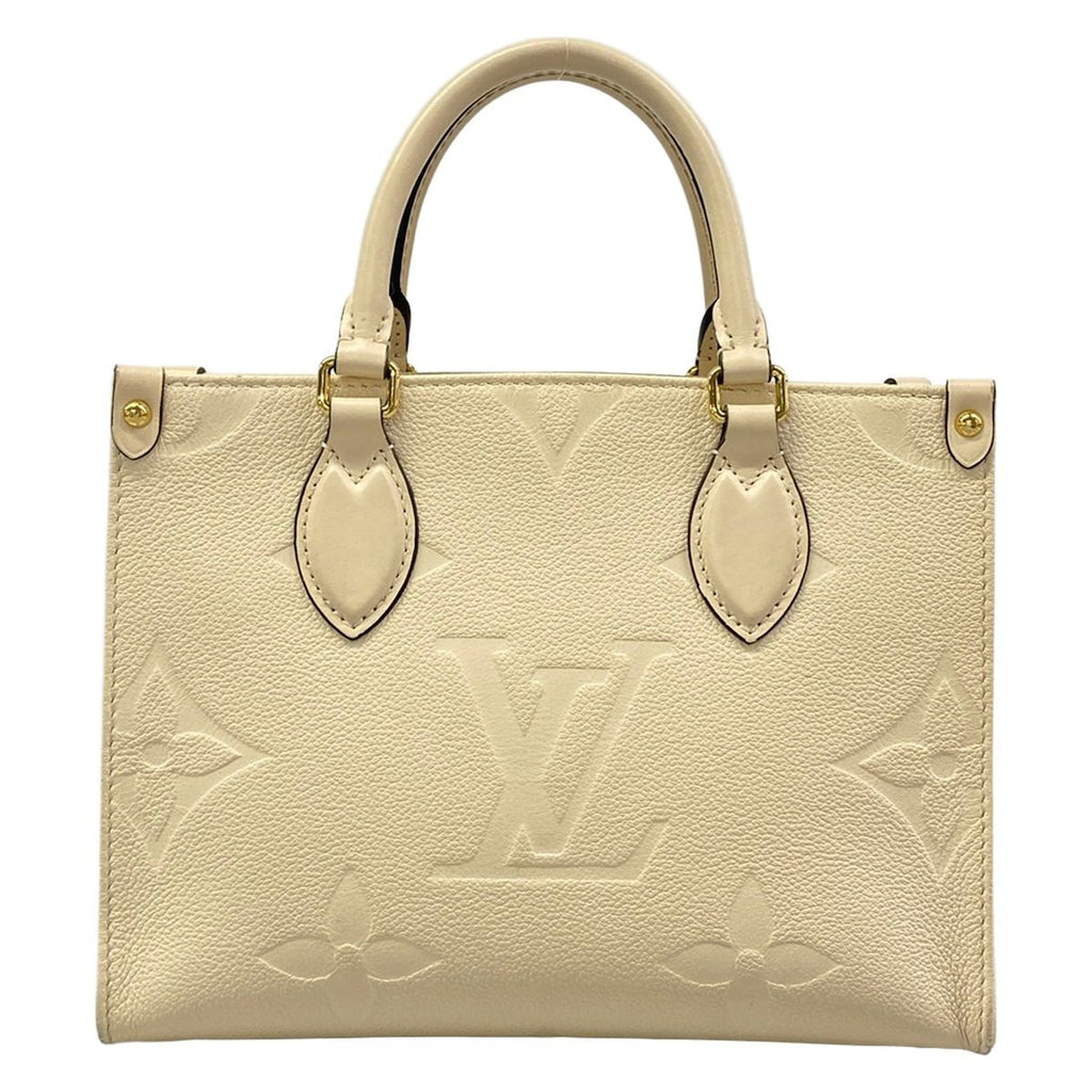 Louis Vuitton Tote Monogram Empreinte On The Go PM Cream Leather Cowhide — view 3