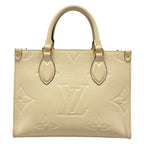 Louis Vuitton Tote Monogram Empreinte On The Go PM Cream Leather Cowhide — view 3
