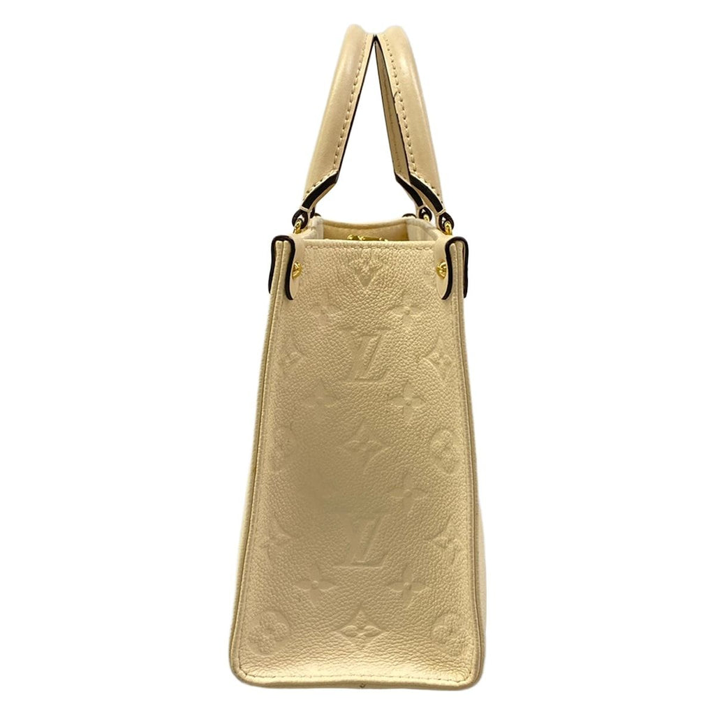 Louis Vuitton Tote Monogram Empreinte On The Go PM Cream Leather Cowhide — view 2