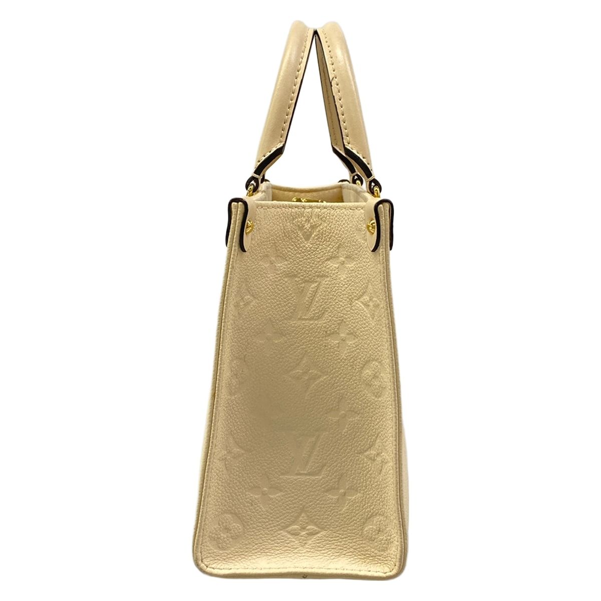 Louis Vuitton Tote Monogram Empreinte On The Go PM Cream Leather Cowhide — view 2