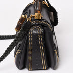 Gucci New Bamboo Leather 2-Way Giannini Wood Handle Shoulder Bag Gold — view 4