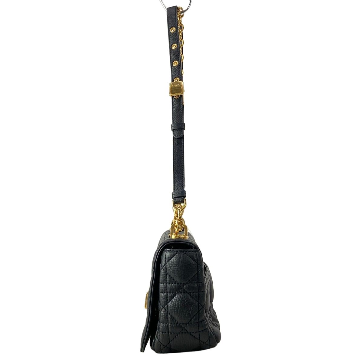 Dior Shoulder Bag Lucaros Small Black Chain Leather — view 4