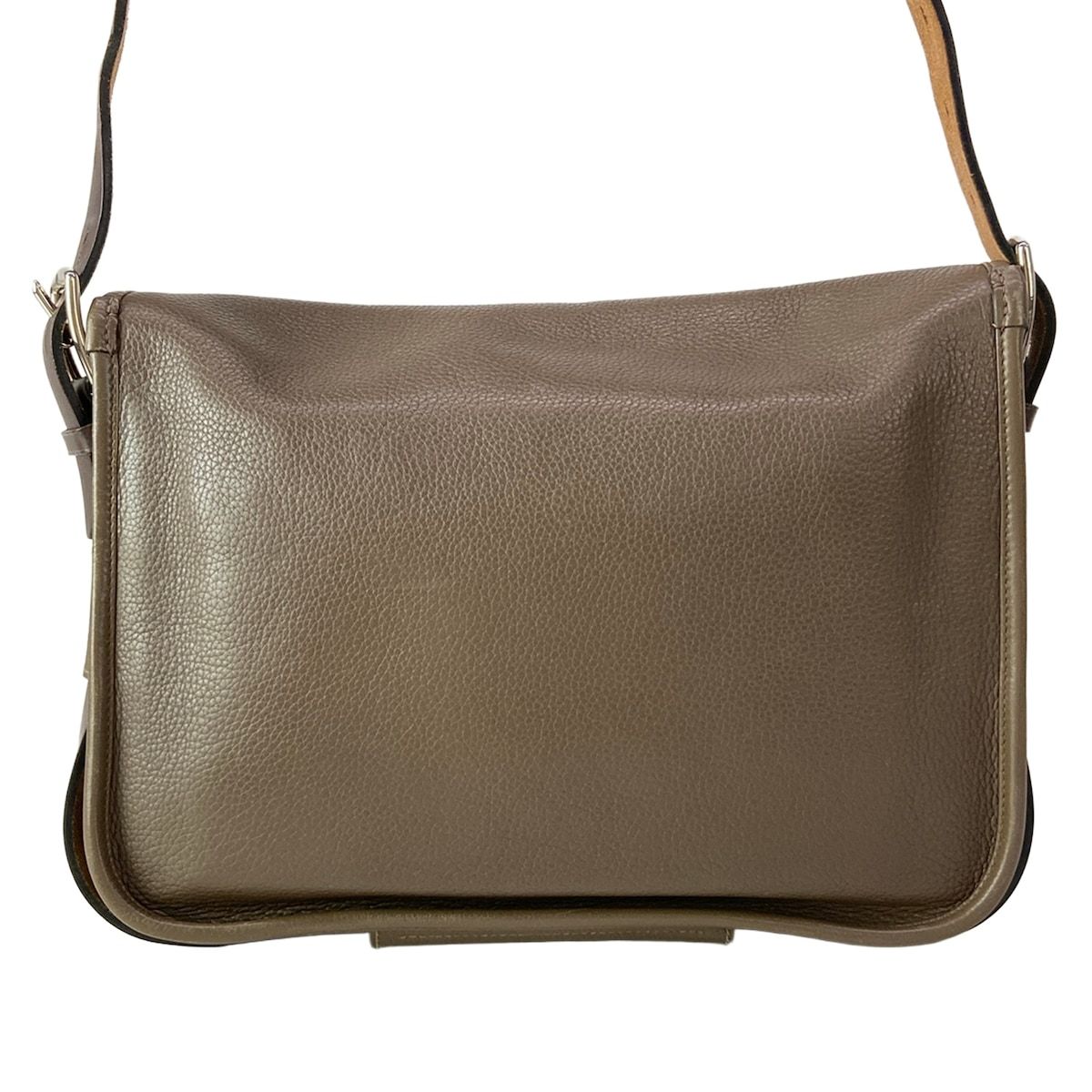Hermes Shoulder Bag Barda 30 Etain Silver — view 3
