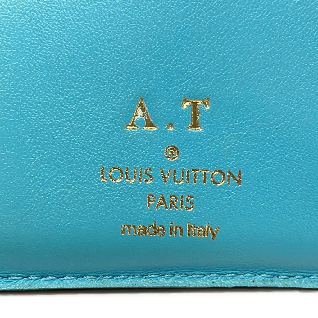 Louis Vuitton Trifold Wallet Portefeuille LV Pont Neuf Compact Cream Initial — view 5