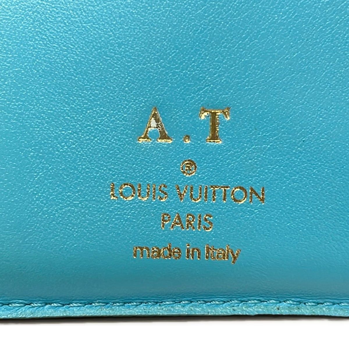 Louis Vuitton Trifold Wallet Portefeuille LV Pont Neuf Compact Cream Initial — view 5