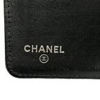 Chanel Wallet Quilted Black CC Logo Leather — view 6