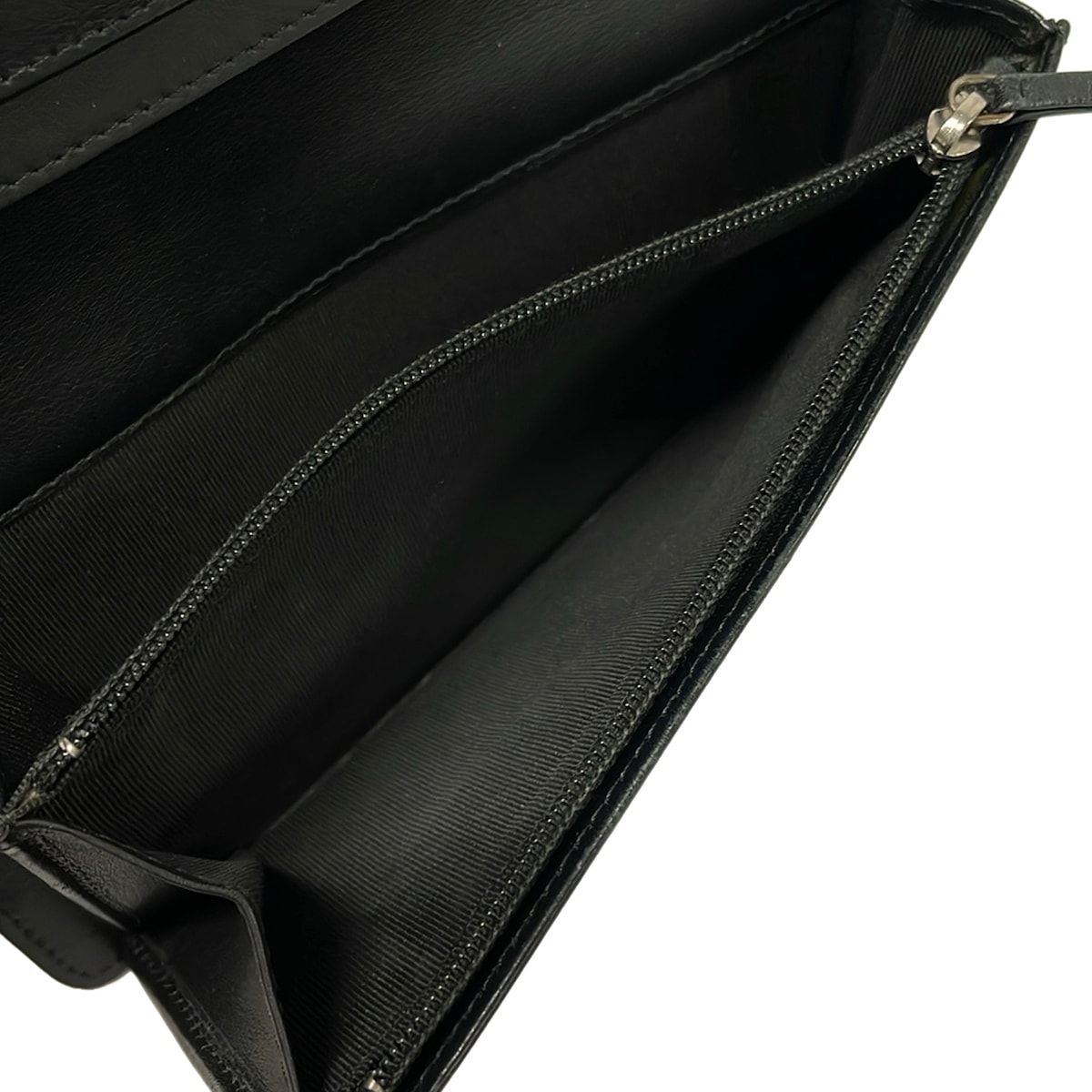 Chanel Wallet Quilted Black CC Logo Leather — view 5