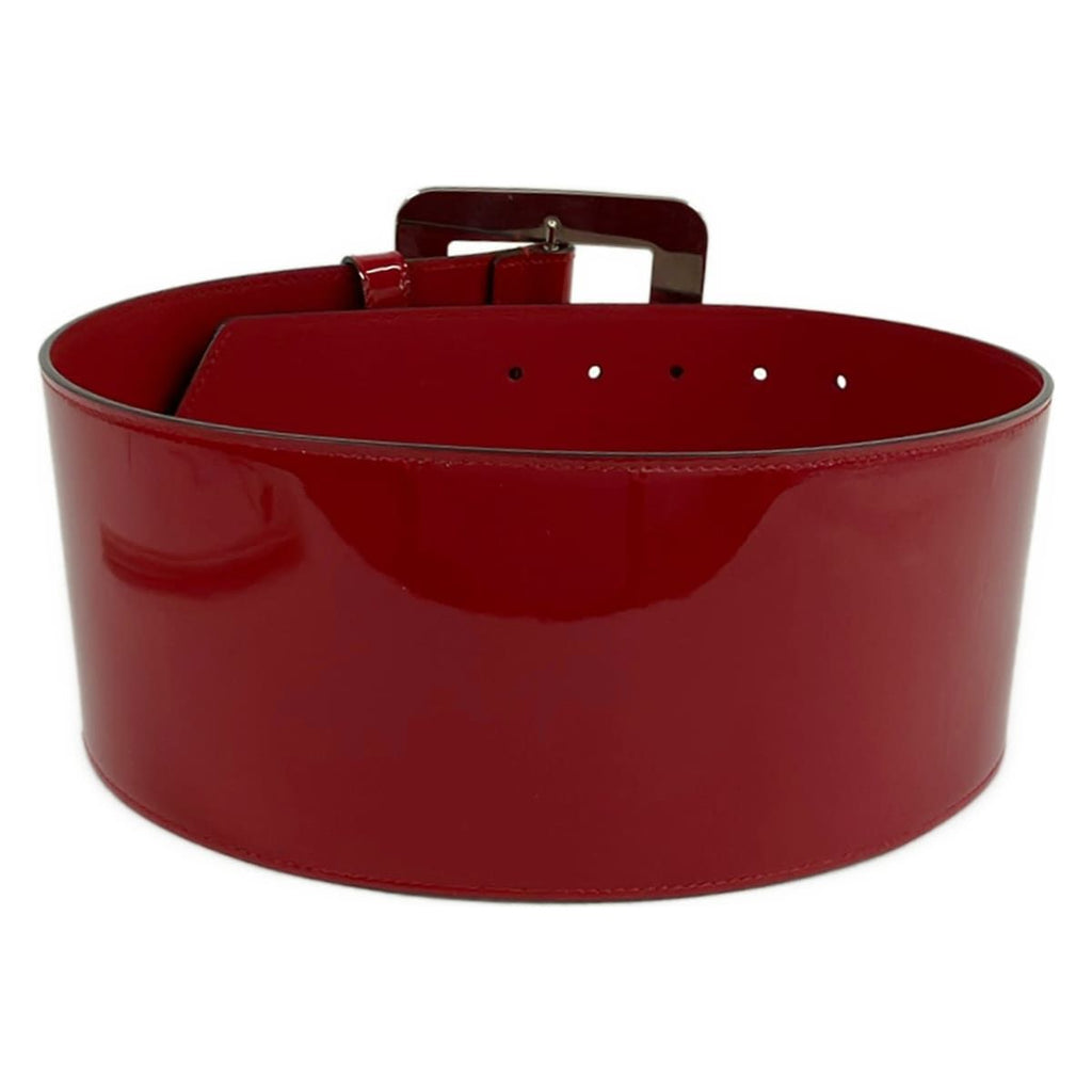 Gucci Belt 80 32 Red Leather — view 2