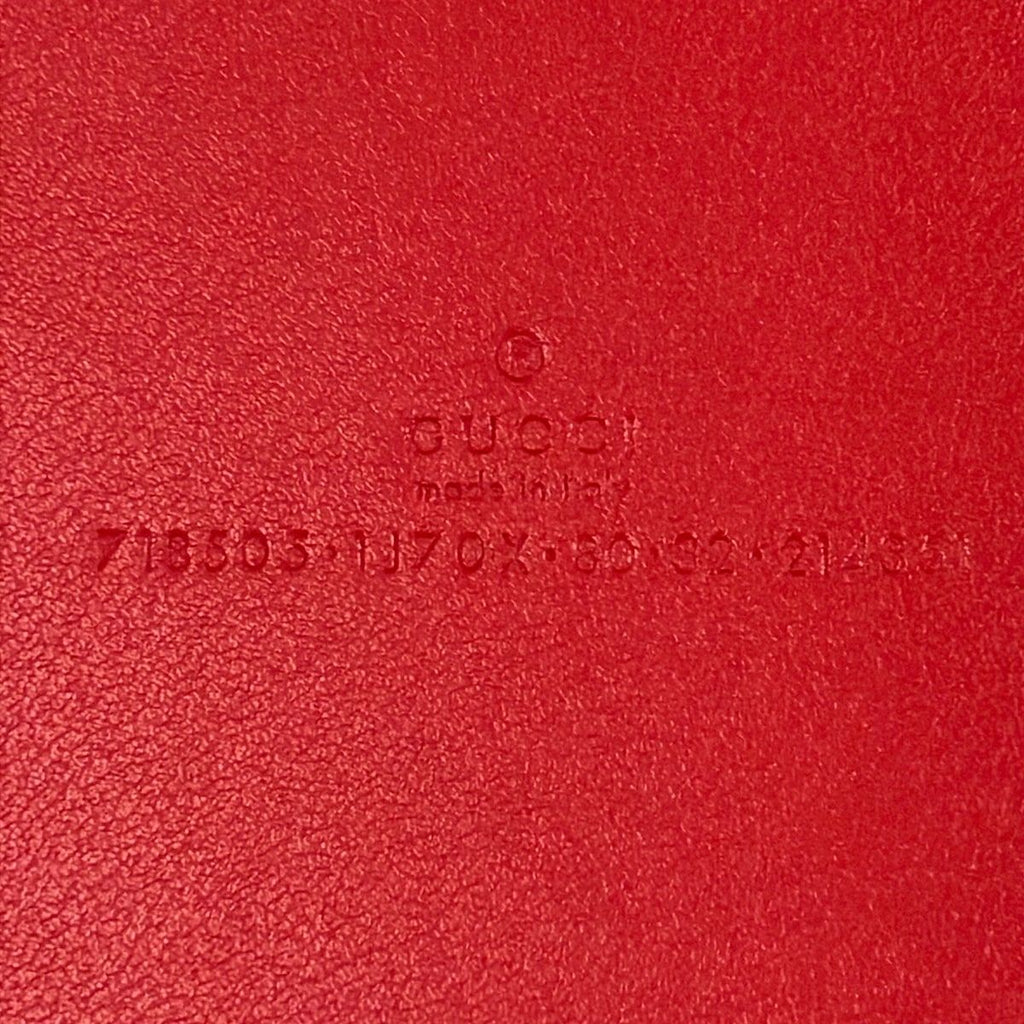 Gucci Belt 80 32 Red Leather — view 4