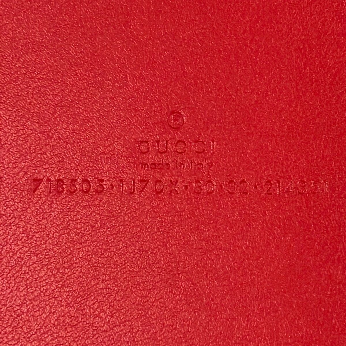 Gucci Belt 80 32 Red Leather — view 4