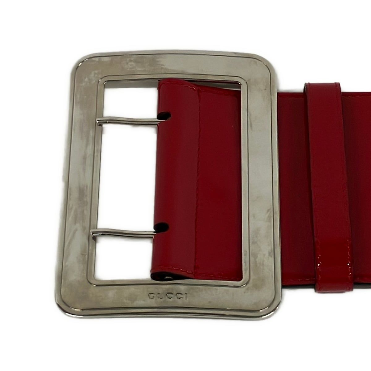 Gucci Belt 80 32 Red Leather — view 3