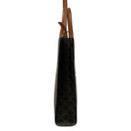 Celine Tote Small Vertical Cover Dark Brown Black Multi Leather — view 2