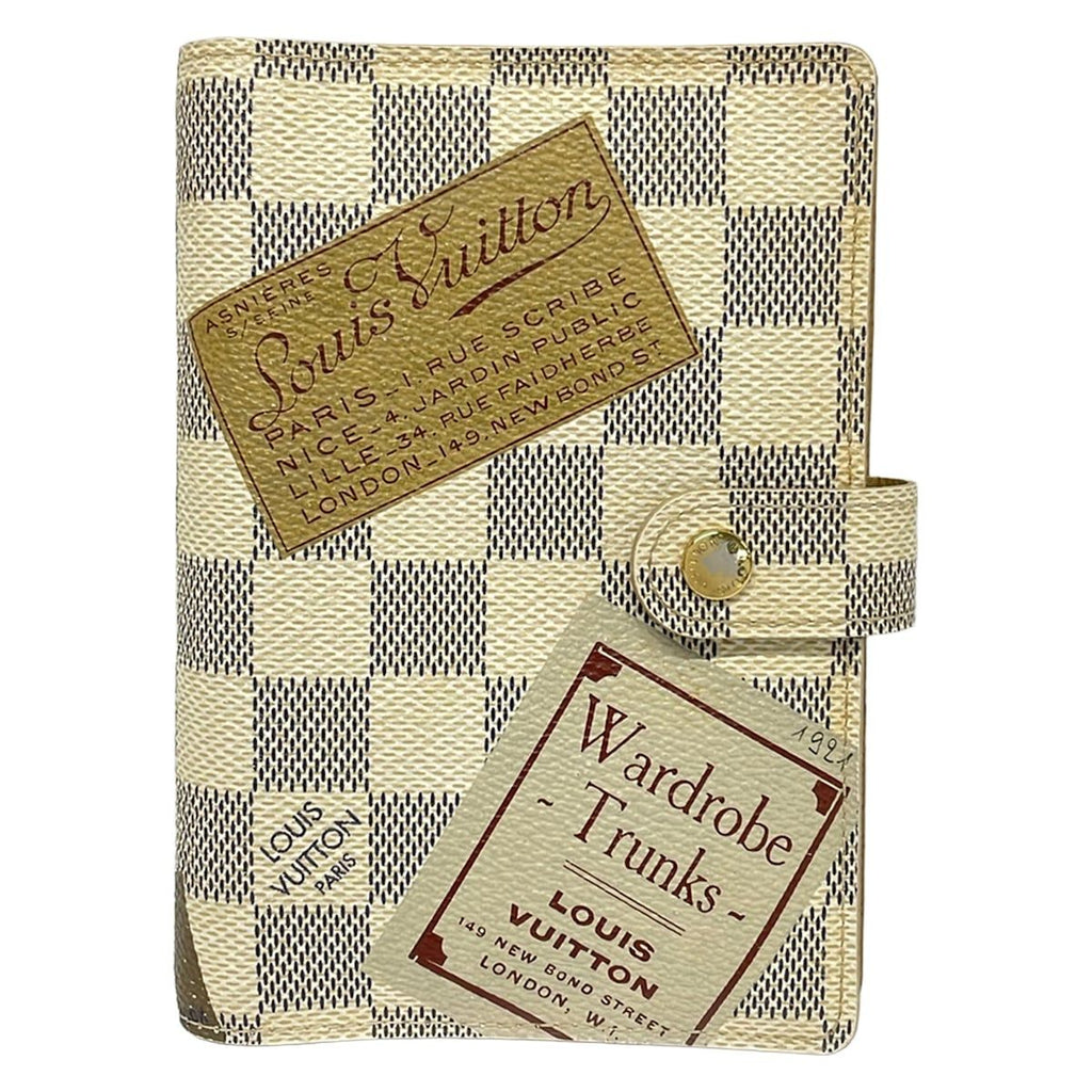 Louis Vuitton Notebook Damier Agenda PM Azur Label Collection Initial