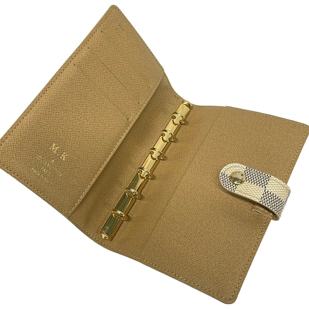 Louis Vuitton Notebook Damier Agenda PM Azur Label Collection Initial — view 3