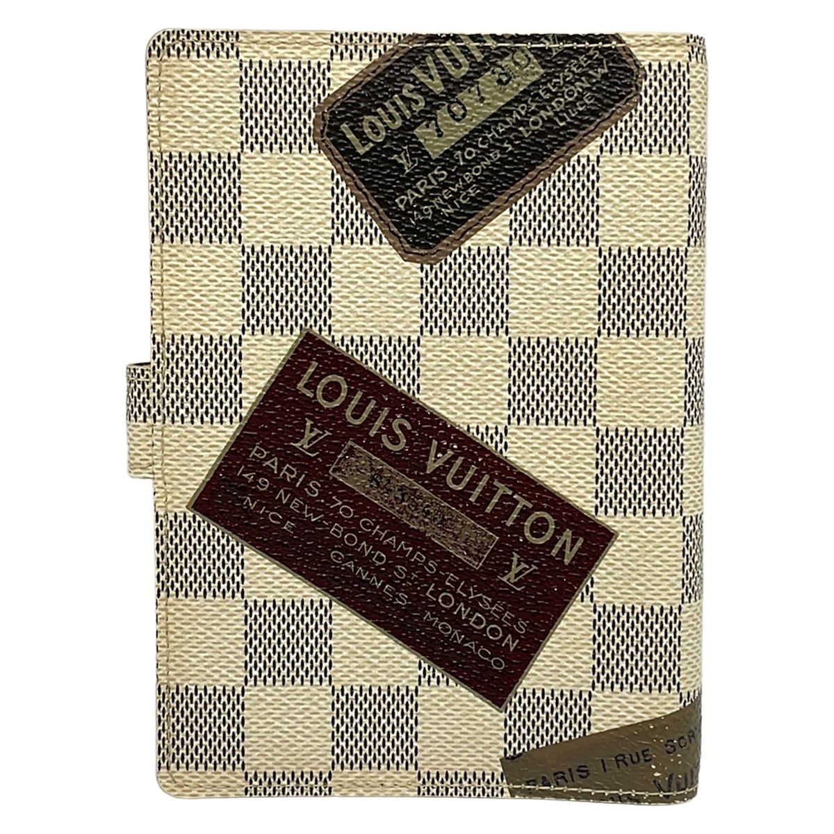 Louis Vuitton Notebook Damier Agenda PM Azur Label Collection Initial — view 2