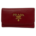 Prada Key Case Fuoco 6 Hook Leather Key Holder
