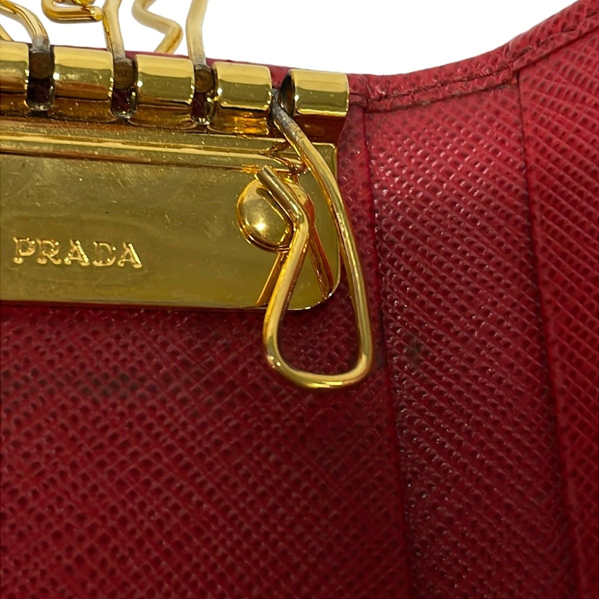 Prada Key Case Fuoco 6 Hook Leather Key Holder — view 6