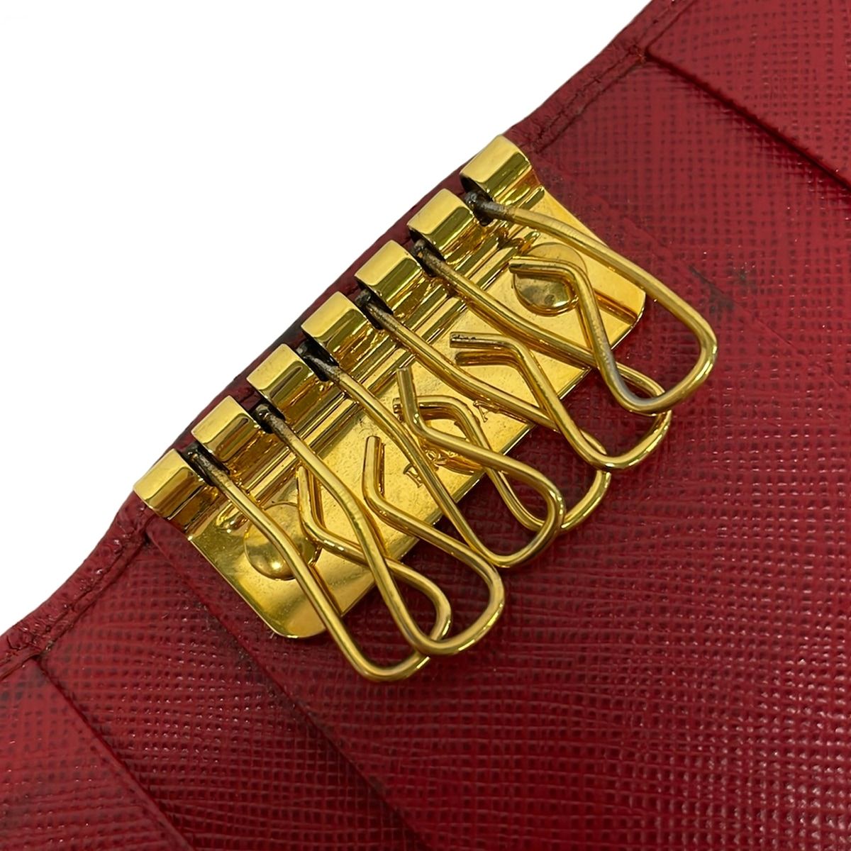 Prada Key Case Fuoco 6 Hook Leather Key Holder — view 4