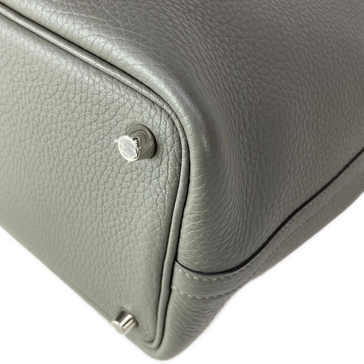 Hermes Handbag Picotin Lock PM Grimeia Silver — view 8