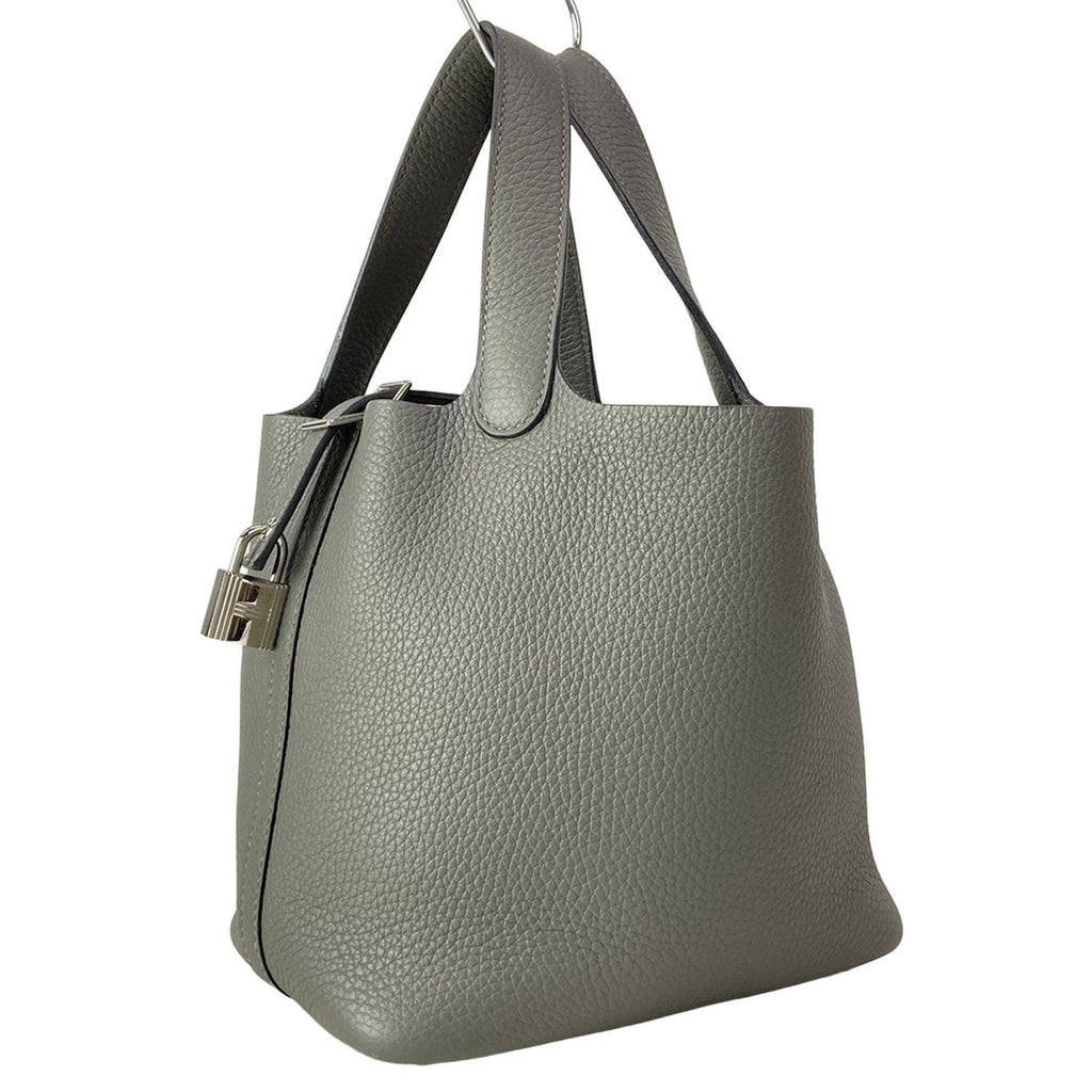 Hermes Handbag Picotin Lock PM Grimeia Silver