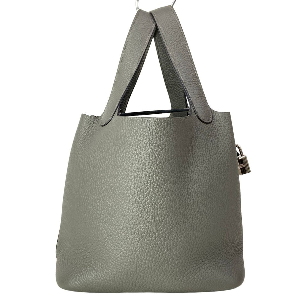 Hermes Handbag Picotin Lock PM Grimeia Silver — view 3