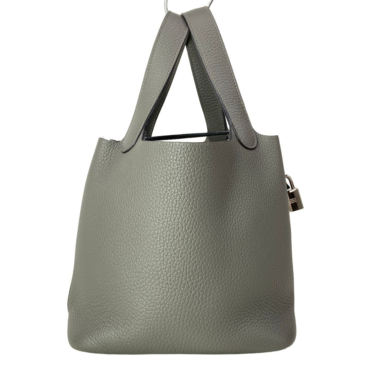 Hermes Handbag Picotin Lock PM Grimeia Silver — view 3