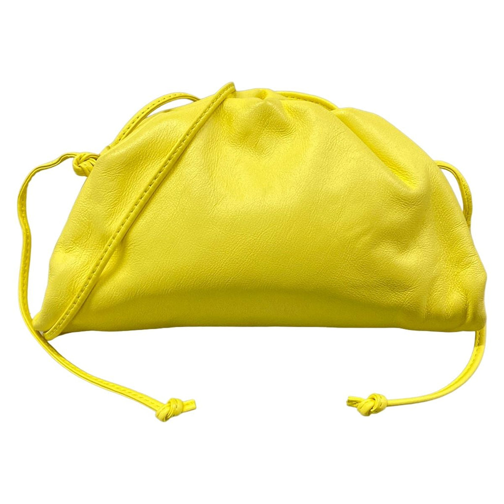 Bottega Veneta Shoulder Bag the Pouch Yellow Leather