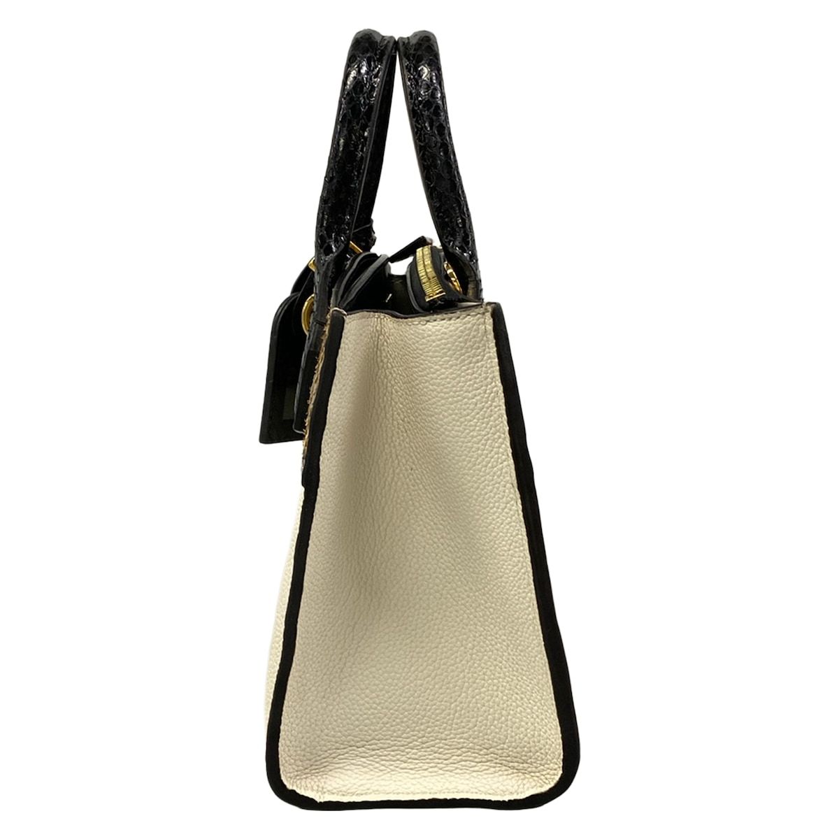 Louis Vuitton Handbag City Steamer Mini Snow Leather Cowhide — view 4
