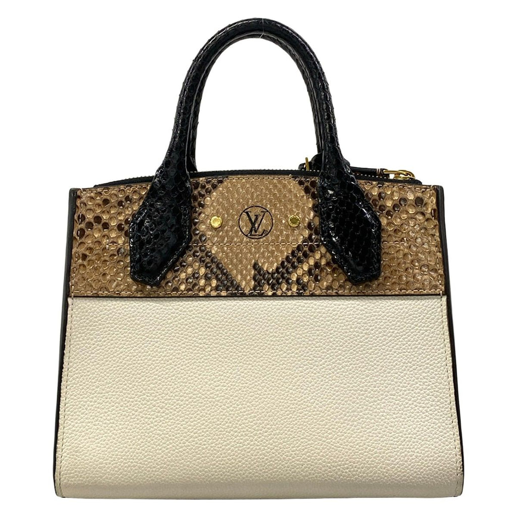Louis Vuitton Handbag City Steamer Mini Snow Leather Cowhide — view 3