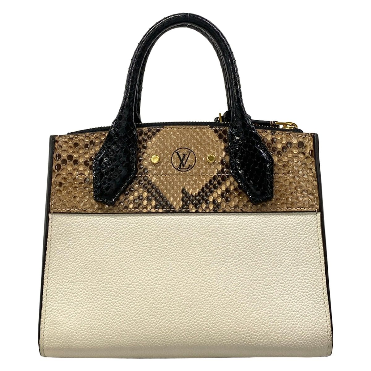 Louis Vuitton Handbag City Steamer Mini Snow Leather Cowhide — view 3