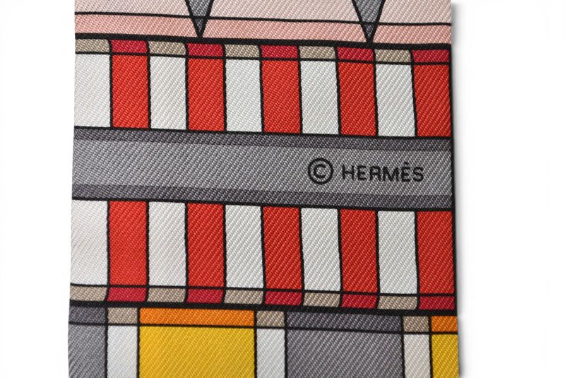 Hermes Twill Scarf Silk Voltes Et Pirouettes Multicolor — view 5