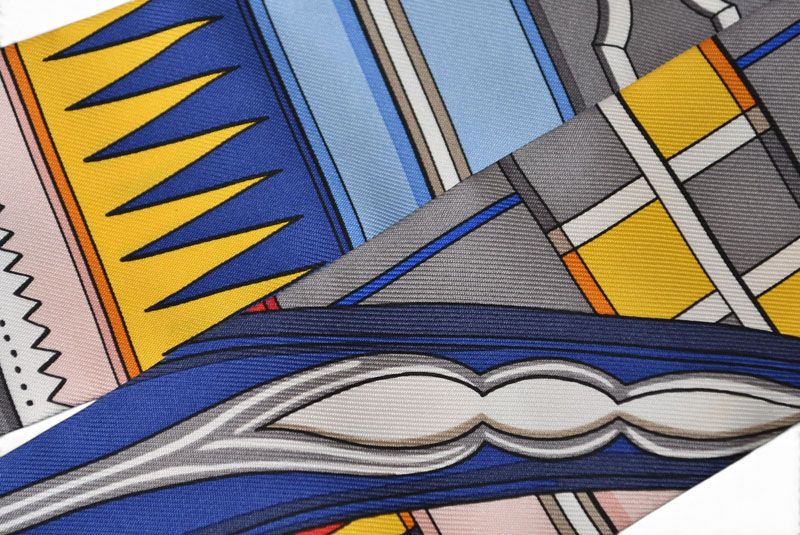 Hermes Twill Scarf Silk Voltes Et Pirouettes Multicolor — view 3
