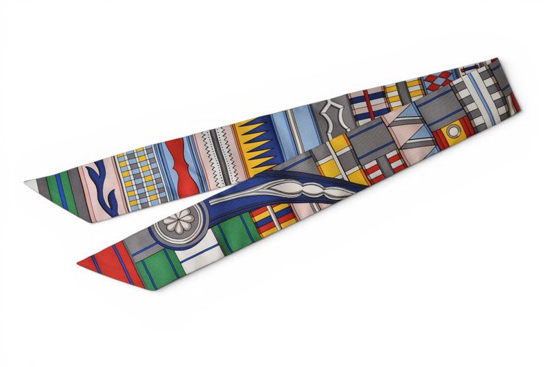 Hermes Twill Scarf Silk Voltes Et Pirouettes Multicolor — view 2