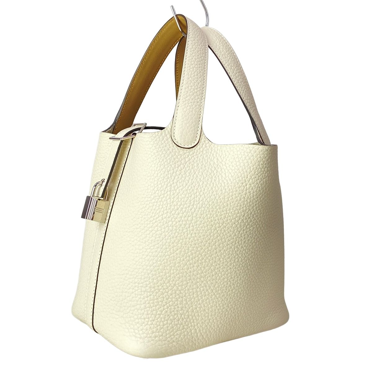 Hermes Handbag Picotin Lock Cles PM Pushier Silver