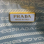 Prada Shoulder Bag Light Blue Chain Leather — view 9