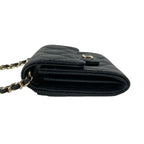 Chanel Wallet Classic Chain Clutch Quilted Black Gold — view 8