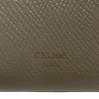 Celine Bifold Wallet Strap Beige Light Blue Leather — view 5