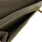 Celine Bifold Wallet Strap Beige Light Blue Leather — view 4