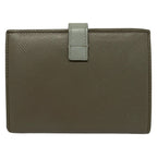 Celine Bifold Wallet Strap Beige Light Blue Leather — view 2