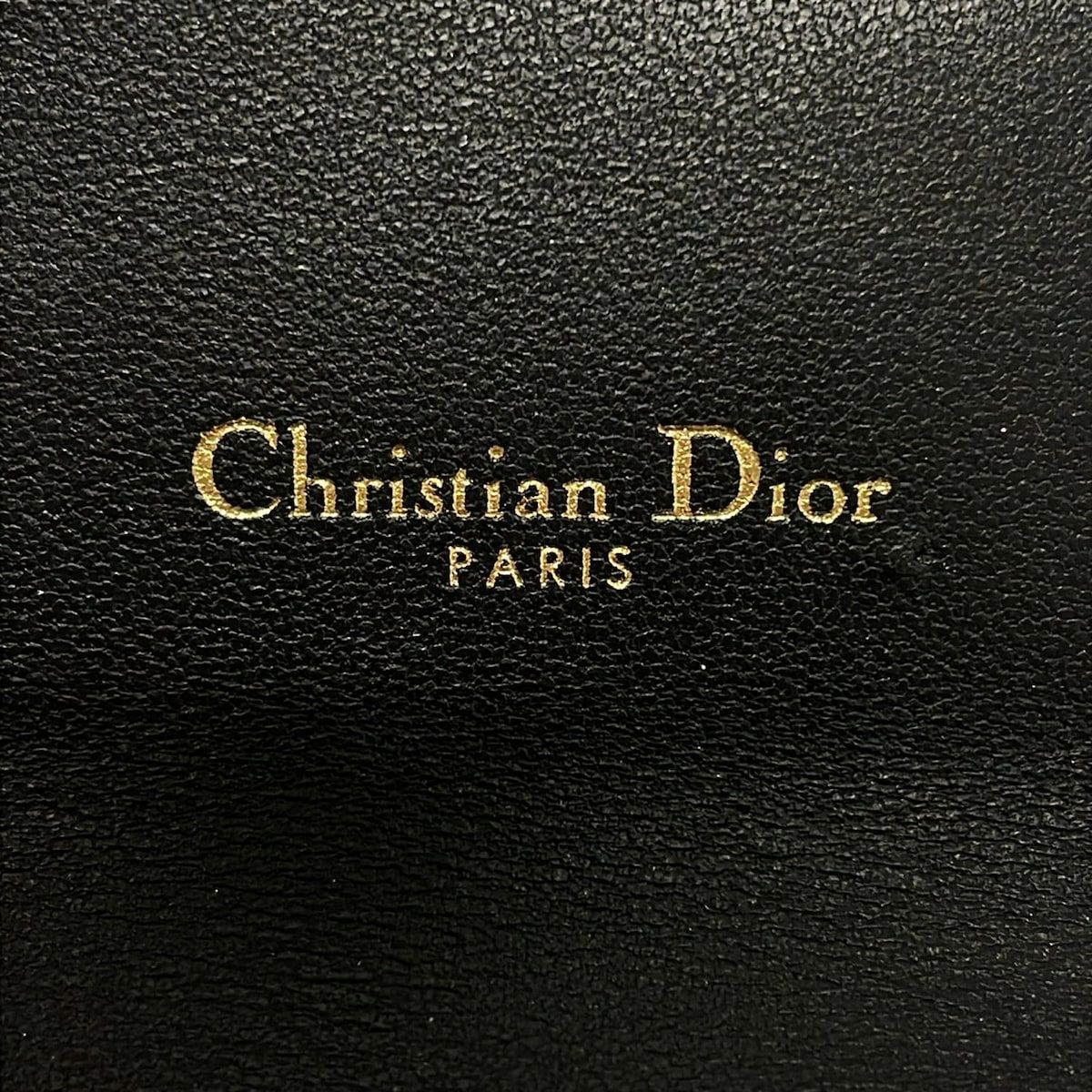 Dior Key Case Saddle Black Leather Key Holder — view 5