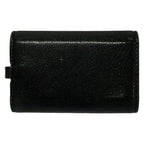 Dior Key Case Saddle Black Leather Key Holder — view 2