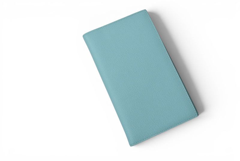Hermes Agenda Notebook Cover Diary Veau Epsom Light Blue — view 2