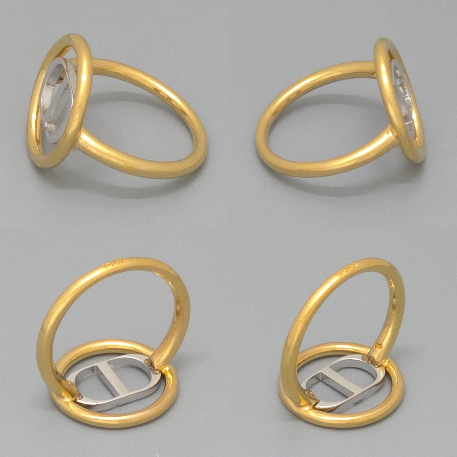 Dior Montaigne Ring S CD Signature Gold Silver